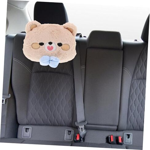 Cabilock Plush Bear Shaped Soft Embroidered Bow Cushion for Comfort Universal Travel Support Adults in Kuwait
