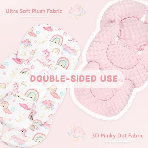 Pack of Baby Car Seat Head Support and Nursing Pillow Cover Set, Ultra Soft Comfortable in Kuwait
