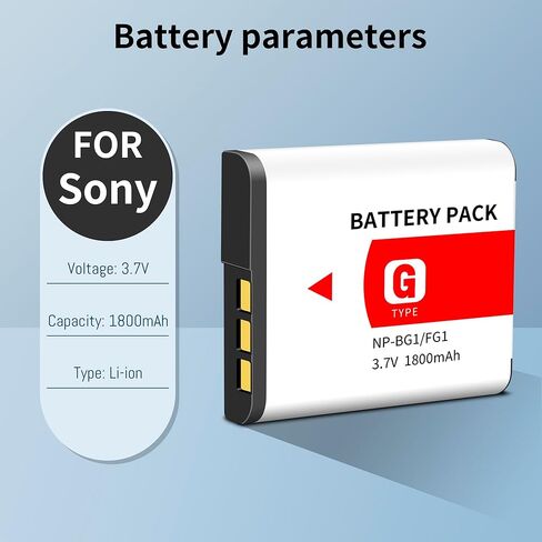 2 حزمة بطارية NP-BG1 NP-FG1 BG1 (1800 مللي أمبير) وشاحن LCD لسوني DSC-H10 H20 H50 H55 H70 H90 DSC-HX9V HX10V HX20V HX30V DSC-W90 W100 W120 W130 W150 W170 W200 W210 W215 W220 W230 W270 W290 in Kuwait