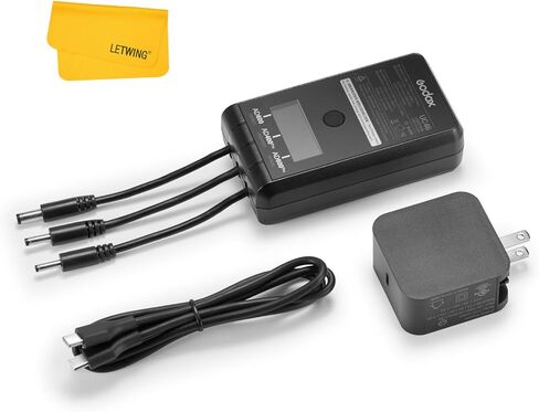 GODOX UC46 Battery Charger for Godox WB26 WB400P WB87B WB30 Battery, Suitable for AD400Pro AD400ProII AD600BMII AD600Pro AD600ProII AD800Pro Strobe Flash, with Type-C Charging Cable in Kuwait