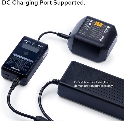 GODOX UC46 Battery Charger for Godox WB26 WB400P WB87B WB30 Battery, Suitable for AD400Pro AD400ProII AD600BMII AD600Pro AD600ProII AD800Pro Strobe Flash, with Type-C Charging Cable in Kuwait