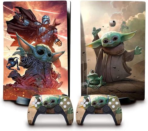 Toxxos PS5 Skin - ملحقات وحدة التحكم ووحدة التحكم إصدار القرص، غطاء جلود جهاز التحكم PS5 هدية جلود PS5 لوحدة التحكم مجموعة كاملة باللونين الأحمر والأسود PS5 Skin Spider in Kuwait