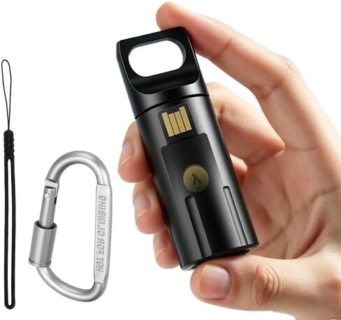Upgrade YubiKey Case Secure Portable Protector,Fully Compatible with YubiKey 5/5C NFC,Waterproof and Shockproof Cryptocurrency Cold Wallet Security Case (Black) in Saudi Arabia
