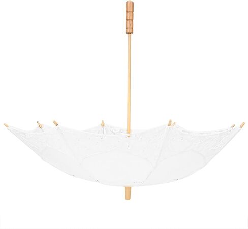Dan&Dre Bridal Lace Umbrella, Elegant Lace Umbrella, Bridal for Wedding Photography, with NonSlip Handle in Kuwait