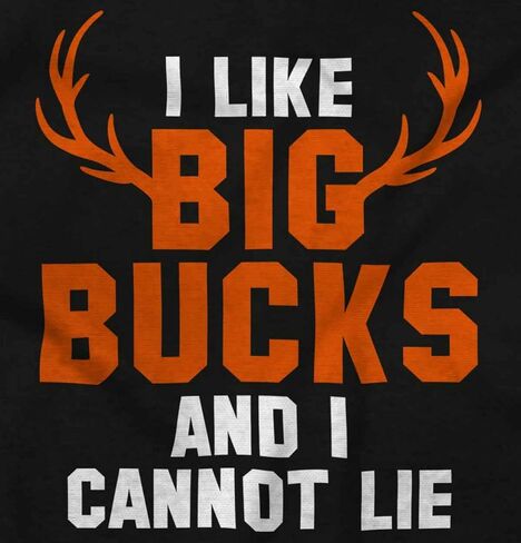 Brisco Brands I Like Big Bucks Funny Hunting Baby Bodysuit Jumper Boys in Saudi Arabia