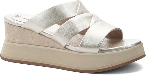 Johnston & Murphy womens Colleen Triple Band Slide in Saudi Arabia