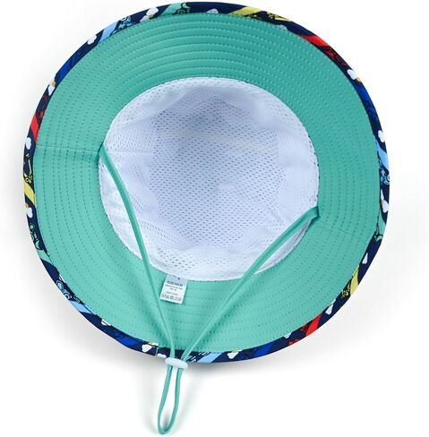 Baby Toddler Kids Sun Hat for Boys Girls Print Adjustable Summer Bucket Cap UPF 50+ Protective in Saudi Arabia