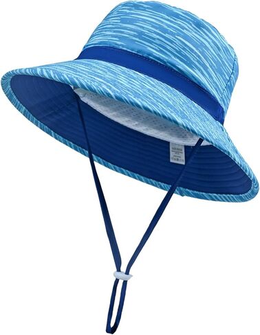 Baby Toddler Kids Sun Hat for Boys Girls Print Adjustable Summer Bucket Cap UPF 50+ Protective in Saudi Arabia