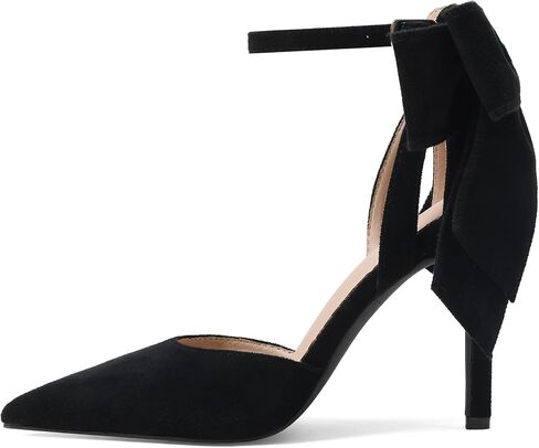 SaraIris Women's Black Bow Heels Pointy Toe Stiletto High Heel Dress Pumps Comfortable Elegant Shoes in Saudi Arabia