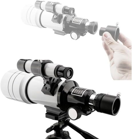 0.965" to 1.25" Telescope Eyepiece Adapter – Stainless Steel Locking Screw – Lightweight Telescope Mount Adapter for Classic Telescopes in Kuwait