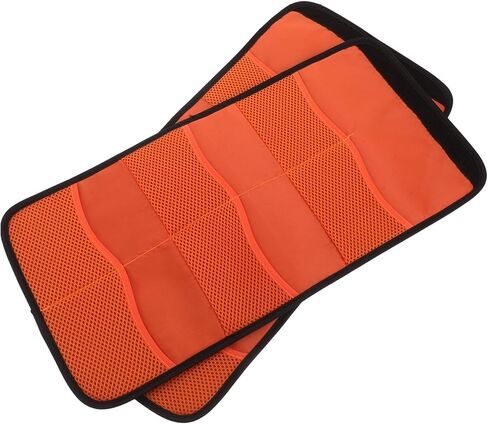 NOLITOY 2pcs Camera Lens Filter Carry Bag 6-pocket Waterproof Dustproof Filter Storage Case Organizer for Photographers Travel Orange in Kuwait