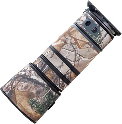 غطاء عدسة Canon RF 100-400mm F/5.6-8 L هو غطاء حماية مموه للعدسة USM وغطاء حماية للمطر (اللون # تمويه الغابة) in Kuwait
