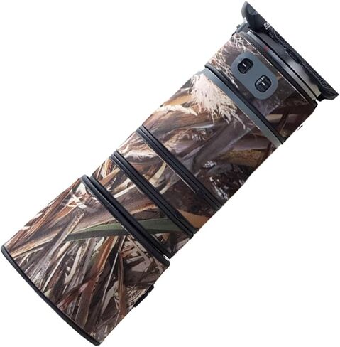 غطاء عدسة Canon RF 100-400mm F/5.6-8 L هو غطاء حماية مموه للعدسة USM وغطاء حماية للمطر (اللون # تمويه الغابة) in Kuwait