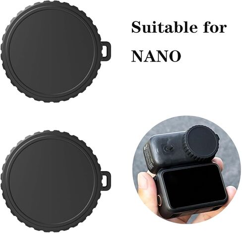 2PCS Silicone Lens Protector Cover for DJI Osmo Nano, Shockproof Dust-Proof Camera Lens Cap, Scratch Resistant Protective Guard Skin for DJI Osmo Nano Camera Accessories in Kuwait