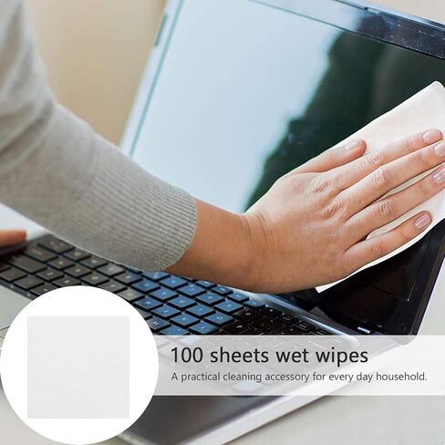 100pcs Industrial Microfiber Wiping Cloths for Lens and Optical Instrument Cleaning, 6x6 Inches, White, Dust-Free Fabric for Camera and Photography Equipment in Kuwait
