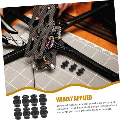 10pcs Drone Shock Absorber Rubber Damper Balls Silicone Hair Straightener Holder Car Phone Mount Vibration Mount in Kuwait