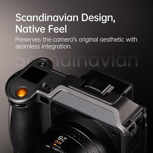 FALCAM Native Guardian Camera Cage,Designed for X2D / X2D II - 6061 Aluminum Protective Case with Arca L-Plate, Hidden AirTag Slot, Anti-Theft Y-Screw, 5 Strap Lugs & Slide-Open Port Covers in Kuwait