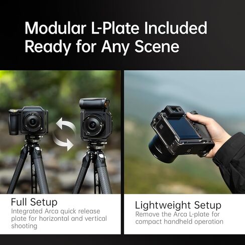 FALCAM Native Guardian Camera Cage,Designed for X2D / X2D II - 6061 Aluminum Protective Case with Arca L-Plate, Hidden AirTag Slot, Anti-Theft Y-Screw, 5 Strap Lugs & Slide-Open Port Covers in Kuwait
