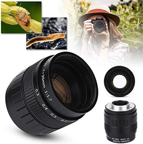 عدسة تلفزيون ذات دائرة مغلقة مقاس 35 مم f/1.7 ذات جودة معدنية ذات فتحة واسعة وتصوير ماكرو in Kuwait
