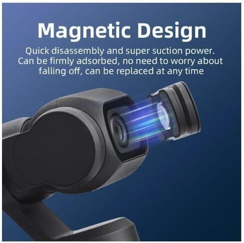 عدسة Coyktonty واسعة الزاوية لـ DJI Osmo Pocket 4، مرفق مغناطيسي، متعددة الطبقات، زجاج بصري بإطار معدني، 120 درجة FOV in Kuwait