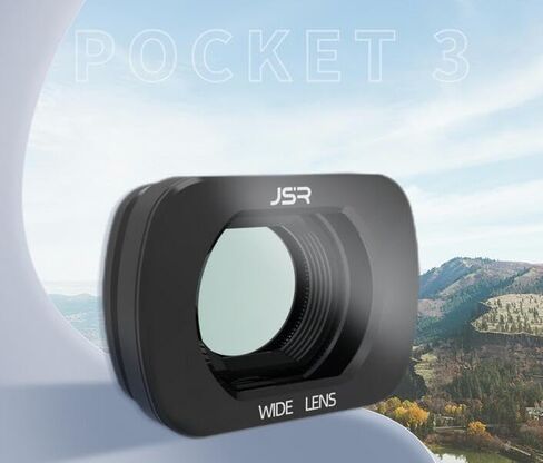عدسة Coyktonty واسعة الزاوية لـ DJI Osmo Pocket 4، مرفق مغناطيسي، متعددة الطبقات، زجاج بصري بإطار معدني، 120 درجة FOV in Kuwait