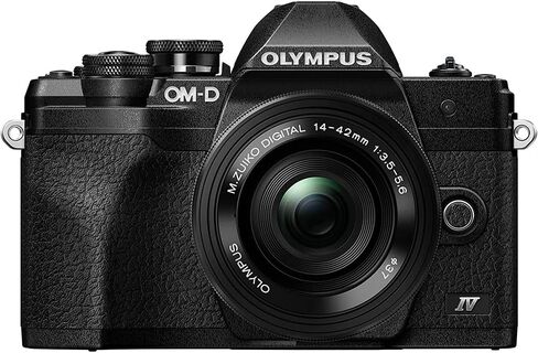OM Digital Solutions OM-D E-M10 Mark IV 20MP Camera with M.Zuiko ED 14-42mm Lens Bundle with Lexar Premium PRO 64GB Memory Card + Deco Essentials Camera Bag + Corel Photo Video Suite in Kuwait