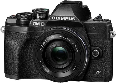 OM Digital Solutions OM-D E-M10 Mark IV 20MP Camera with M.Zuiko ED 14-42mm Lens Bundle with Lexar Premium PRO 64GB Memory Card + Deco Essentials Camera Bag + Corel Photo Video Suite in Kuwait