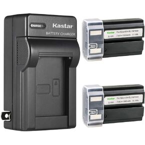 Kastar 2 حزمة بطارية وشاحن حائط تيار متردد لنيكون ENEL-1 EN-EL1 ونيكون Coolpix 775 880 885 995 Coolpix E880 Cooipix 4300 4500 4800 Coolpix 5000 5400 5700 8700، Konica Minolta NP-800 in Kuwait