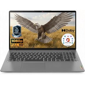 Lenovo Ideapad 15.6" Laptop with Microsoft Office 365 | 8GB RAM | 256GB PCIe SSD | Anti-Glare Display | 1TB Cloud Storage | Wi-Fi 6 | 10HR Battery | Copilot AI | Windows 11 in Saudi Arabia