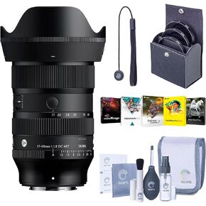 عدسة سيجما الفنية مقاس 17-40 مم f/1.8 DC لكاميرا Fujifilm X بدون مرآة، تكبير APS-C واسع إلى عادي، حزمة مع مجموعة مرشح | مجموعة برامج الكمبيوتر | كاب كيبر | عدة التنظيف | ضمان سيجما لمدة 4 سنوات in Kuwait