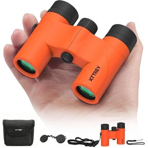 8x21 Compact Binoculars for Adults and Kids, Lightweight Pocket BAK4 Prism FMC Lens, Waterproof Shockproof for Bird Watching Travel Camping Concerts Hiking (Orange) in Kuwait