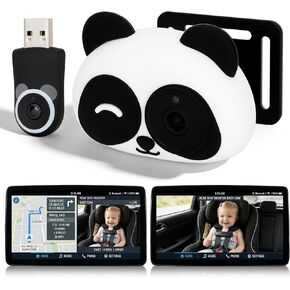 Baby Car Camera with Wireless CarPlay, 1080P HD Car Camera for Baby, 150° Wide View on Cars Screen, Split-Screen Navigation, Easy Plug-and-Play Installation,Cars Babys Camer for Parents and Pet Owners in Kuwait