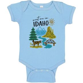 Meet Me in Idaho Baby Infant Bodysuit in Saudi Arabia