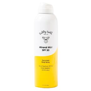 Tubby Todd Mineral Mist SPF 50 واقي من الشمس - رذاذ الجسم الواقي من الشمس غير الهباء الجوي للأطفال والرضع - مقاوم للماء 80 دقيقة - 6 أونصة سائلة in Kuwait