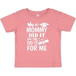 inktastic My Mommy Did It Graduation Baby T-Shirt in Kuwait
