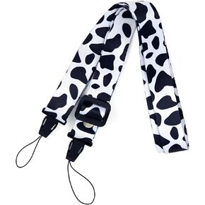 Kids Adjustable Camera Lanyard - Compatible with Fujifilm Instax Mini Kodak Smile Black White in Kuwait