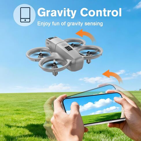 طائرة بدون طيار صغيرة تعمل بالتحكم عن بعد مع طائرة بدون طيار كارمان 360 درجة للأطفال، طائرة كوادكوبتر بجهاز تحكم عن بعد مع مستشعر الجاذبية، 3 أوضاع للسرعة، ضوء LED، بطارية واحدة، تثبيت الارتفاع، وضع مقطوعة الرأس، ألعاب طائرة RC قابلة للطي لعمر المراهقين 1 in Kuwait
