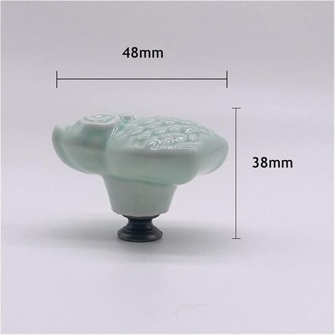 Door Handle 1 Piece of Mixed Fashion Appearance Green Cream Flower Love Ceramic Handle Children's Room Cabinet Drawer Cabinet Handle (Color : K) in Kuwait
