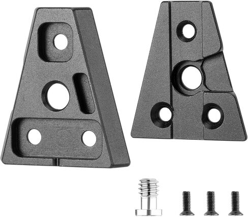 Fomito V-Lock Triangle Plate, Metal Alloy, Compatible with F970 Battery and V-Port Batteries, Includes Mounting Screws, Black（Two-piece Set） in Kuwait