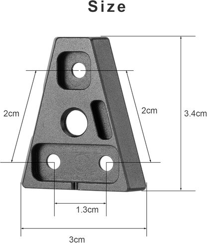 Fomito V-Lock Triangle Plate, Metal Alloy, Compatible with F970 Battery and V-Port Batteries, Includes Mounting Screws, Black（Two-piece Set） in Kuwait