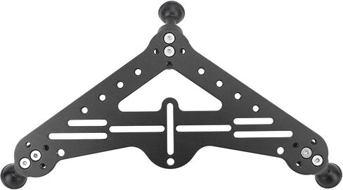 Acouto Underwater Diving Tray Rig Stabilizer Tripod سبائك الألومنيوم دعم محمول لكاميرا Osmo Action Yi EK7000 4K، مصممة للتصوير الفوتوغرافي تحت الماء (أسود)، Acoutof6i8bsvq32-11 in Kuwait