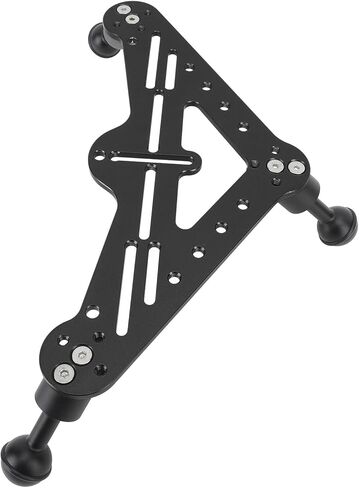Acouto Underwater Diving Tray Rig Stabilizer Tripod Aluminum Alloy Handheld Support for Osmo Action Yi EK7000 4K Camera, Designed for Underwater Photography (Black), Acoutof6i8bsvq32-11 in Saudi Arabia