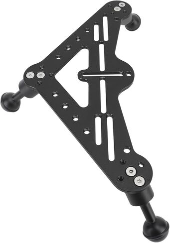 Acouto Underwater Diving Tray Rig Stabilizer Tripod Aluminum Alloy Handheld Support for Osmo Action Yi EK7000 4K Camera, Designed for Underwater Photography (Black), Acoutof6i8bsvq32-11 in Saudi Arabia