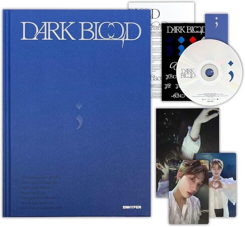 ENHYPEN - [DARK BLOOD] (نصف الإصدار) كتاب صور + CD-R + بطاقة صور + بطاقة صورة رسالة + ملصق + بطاقة بريدية + إشارة مرجعية + ملصق مع كلمات الأغاني + 2 شارة زر دبوس + 4 بطاقات صور إضافية in Kuwait