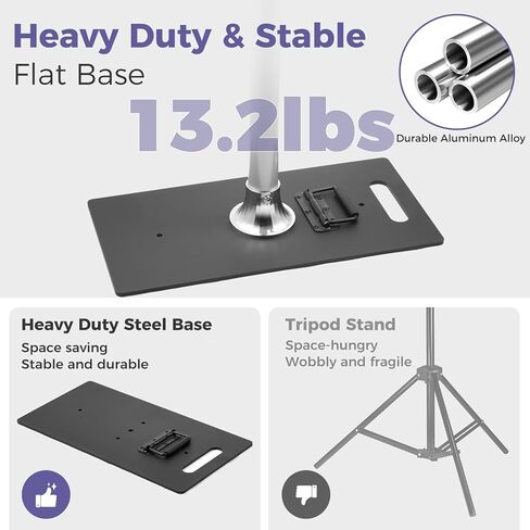Heavy Duty Backdrop Stand 9.2x9.2ft, Pipe and Drape Backdrop Stand Kit | Adjustable Photo Background Frame with Metal Base & Carry Bag for Photography, Party, Birthday and Wedding Decoration in Saudi Arabia