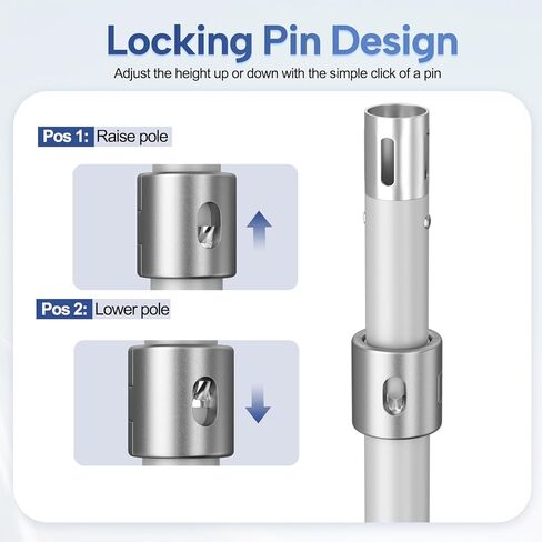 طقم حامل خلفية للأنابيب والستائر مقاس 9.2 × 9.2 قدم، إطار خلفية تصوير عالي التحمل قابل للتعديل مع قاعدة معدنية مسطحة وحقيبة حمل لحفلات الزفاف والحفلات والأحداث والمعارض التجارية - فضي in Kuwait