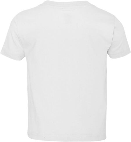 Rabbit Skins Toddler Soft Ribbed Crewneck Jersey T-Shirt, Wht, 5/6T in Kuwait