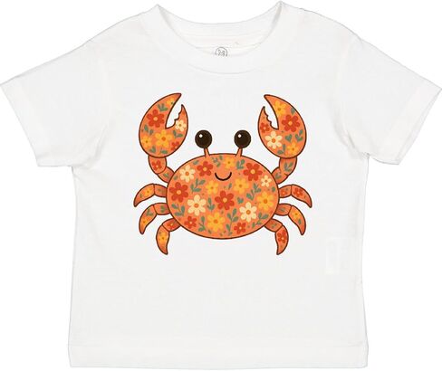 inktastic Beach Crab Cute Girly Maritime Toddler T-Shirt in Saudi Arabia