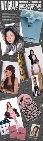 BABYMONSTER WE GO UP 2nd Mini Album [PATTERN CHIQUITA Ver.] Photobook + CD + Photocard Set + Folded Poster in Kuwait