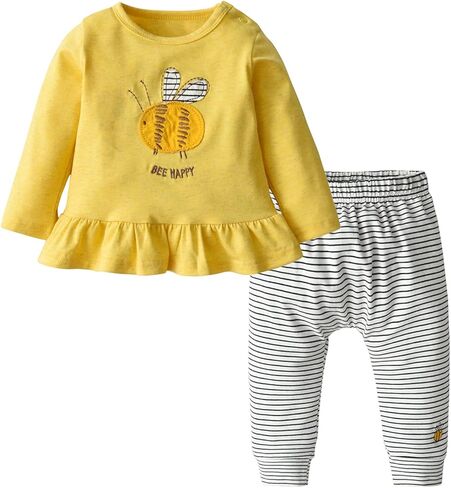 Infant Baby Girl Clothes Toddler Cow Print Long Sleeve Pullover Top Pant Fall Winter Outfits Set in Saudi Arabia